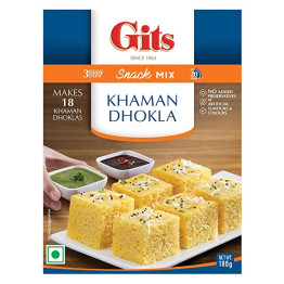 Gits Instant Snack Mix - Khaman Dhokla, 180g
